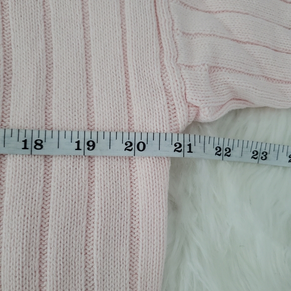 PacSun Light Pink Ribbed Sweater - Picture 7 of 9
